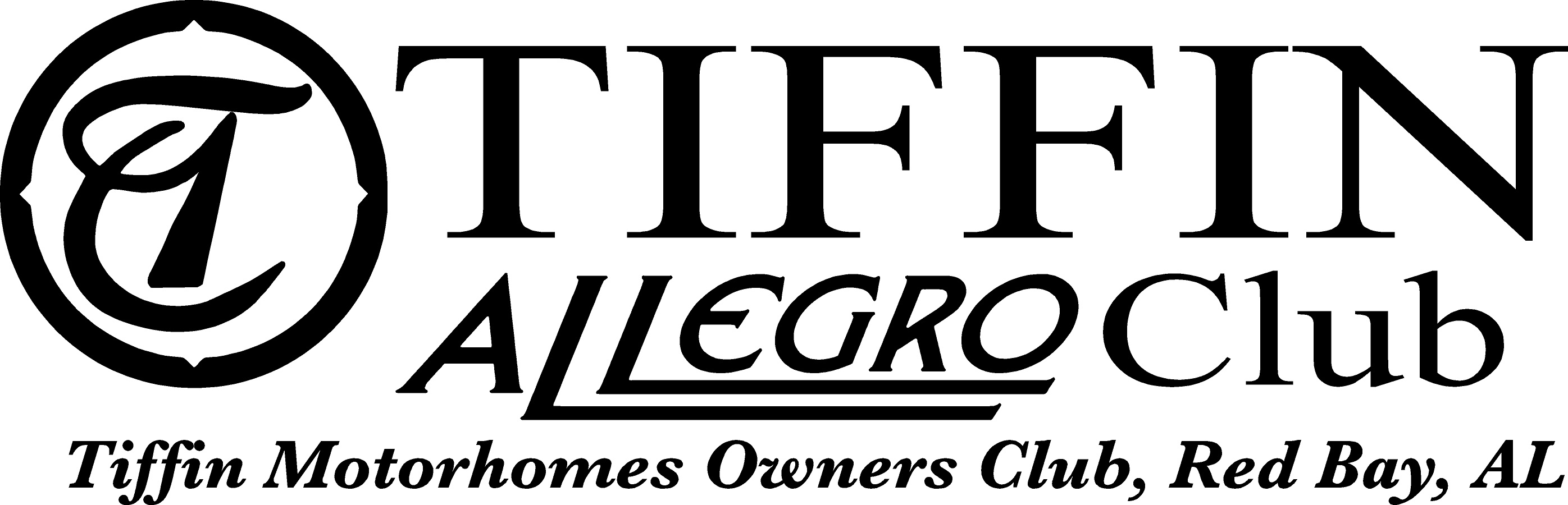 Allegro Club Lettering High Res – Tiffin Side Roads®